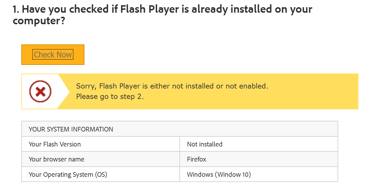 Adobe Flash Player Server 2012
